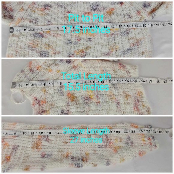 'FREE PEOPLE' SUNSET CLOUD CROPPED SWEATER - Picture 11 of 16